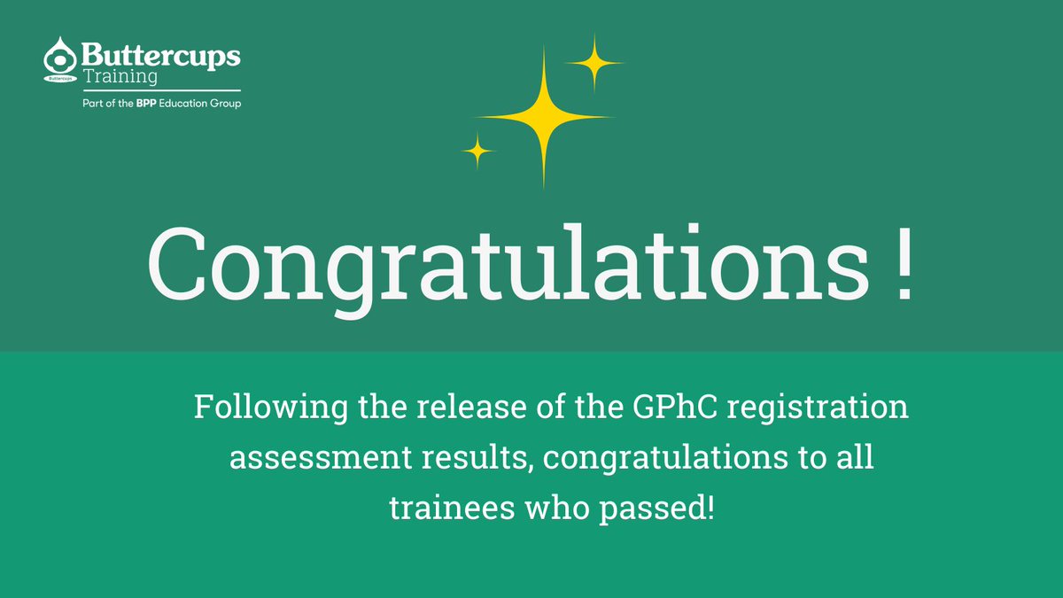 Congratulations to all trainee pharmacists who were successful in the recent #gphc registration assessment! 🏆