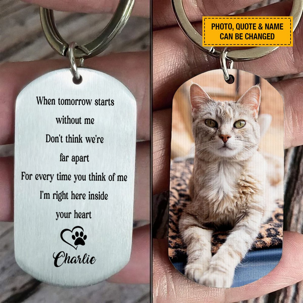 Remember your beloved cat with our personalized cat memorial keychain. 🐱💖 A touching tribute for anyone who has lost a furry friend. #CatMemorial #PetLoss #Keepsake
Order here: duconspace.com/SSK-001