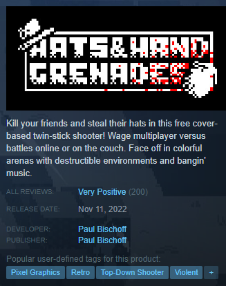 pabischoff's tweet photo. 200 reviews! Play for free: https://t.co/Ok4BiB7i4C #indiegame #freegame #steamdeals https://t.co/BBE9IQP9lF