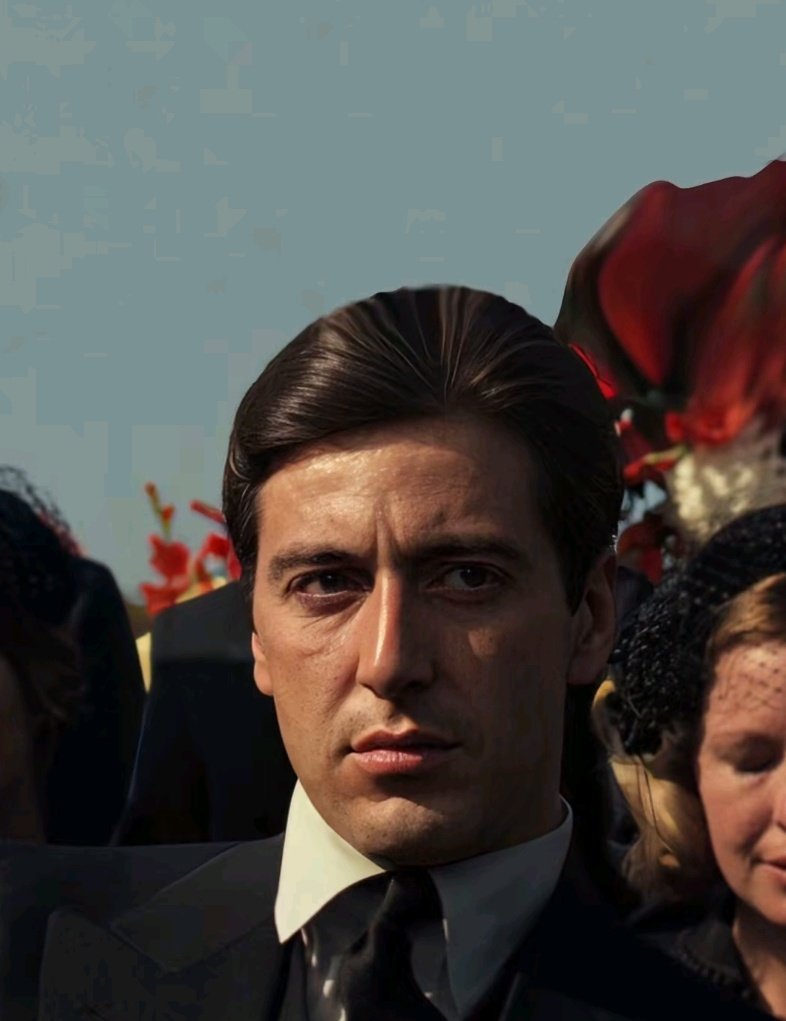 PrincessxPixel's tweet image. Normally I hate it when they made these old photos in 4k but i cant deny how beautiful this is 😍 #thegodfather #alpacino #michaelcorleone