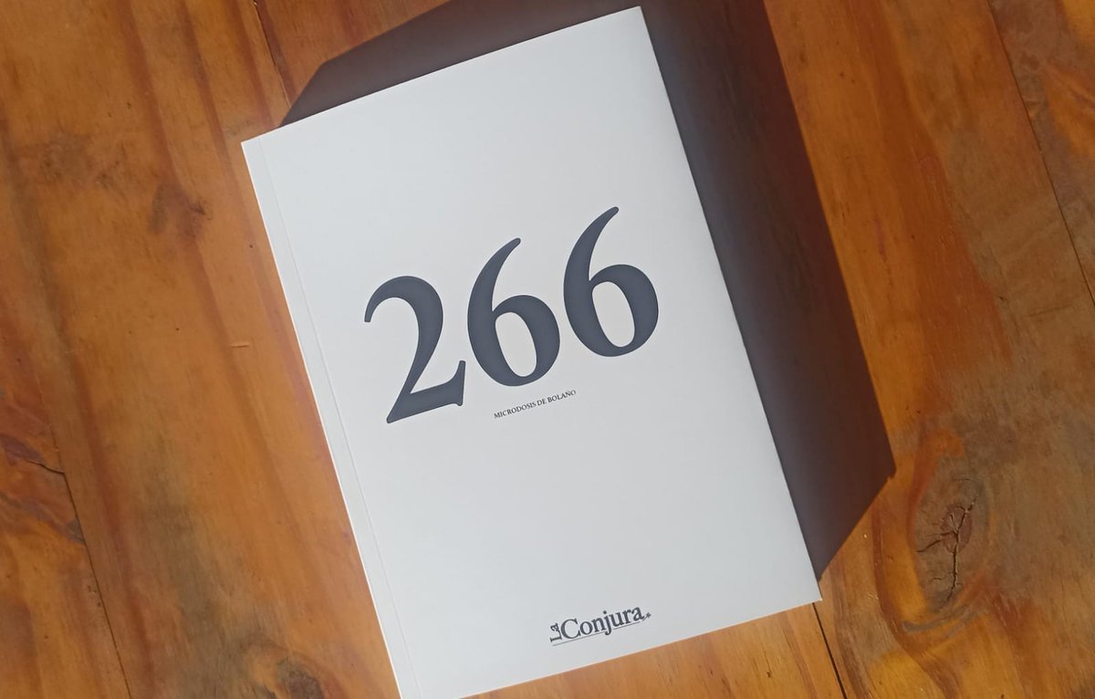 laconjuratextos's tweet photo. Hola.
Vamos a sortear un ejemplar de 266 Microdosis de Bolaño entre todos los que den RT y nos sigan.
Hasta el 7/8. https://t.co/P8aFY5bdik