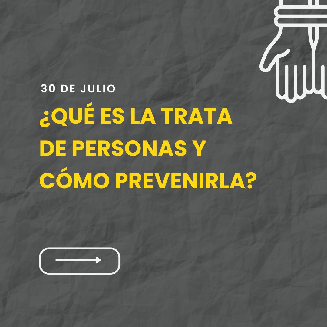 CaroBaroneBA's tweet image. Cada año miles de mujeres, niñas, niños y hombres caen en las manos de redes criminales que usan a las personas como mercancía.   

👇 En el día Mundial Contra la Trata de Personas, va un hilo con información útil sobre como podemos prevenirla.