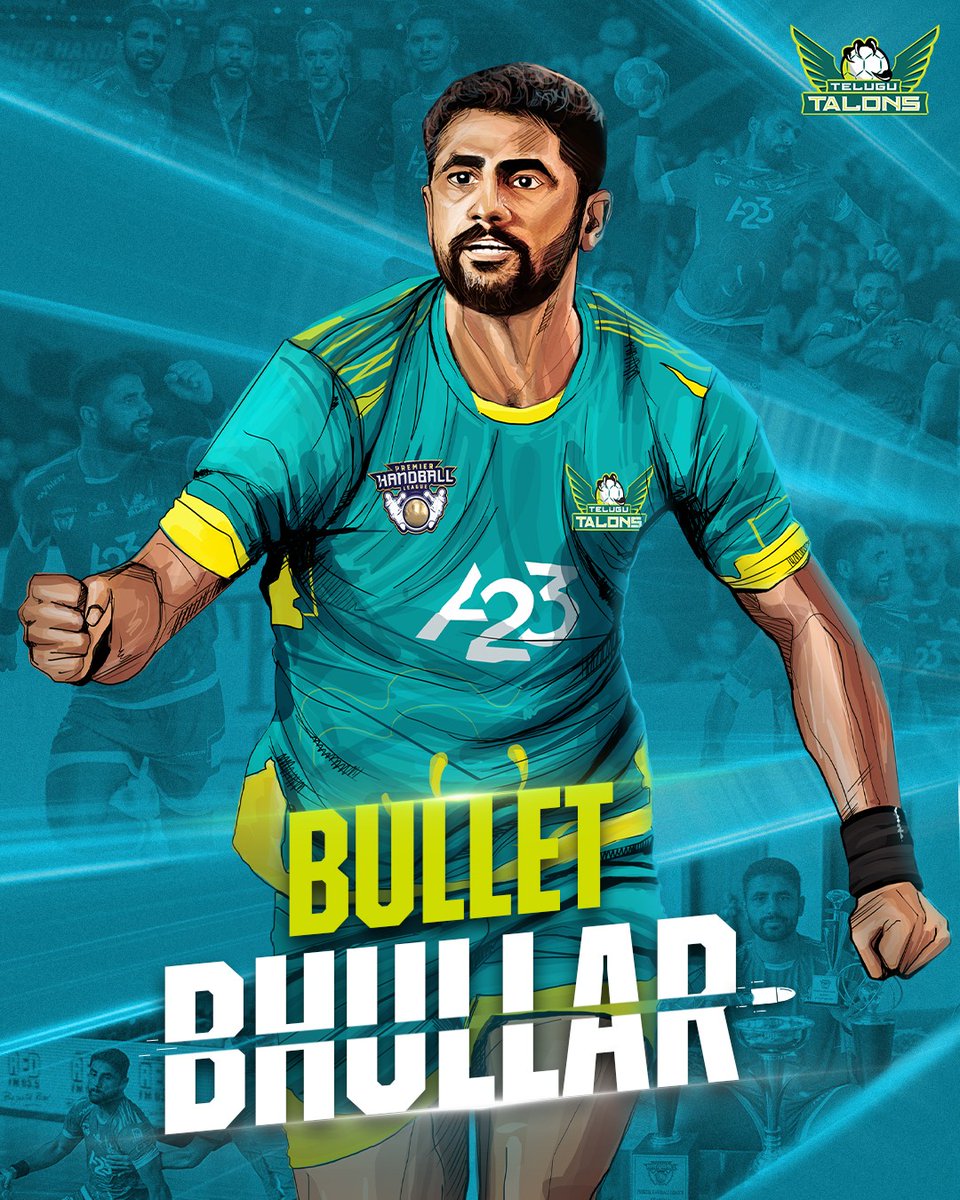 TeluguTalons's tweet photo. 💚🔥 They call him Bhullar - 𝗕𝘂𝗹𝗹𝗲𝘁 𝗕𝗵𝘂𝗹𝗹𝗮𝗿!

#TeluguTalons #PHLIndia #PremierHandballLeague #TeluguSwag #UnleashTheTalons #ItsADifferentBallGame #Handball #IndianSports https://t.co/vUBndi7tId