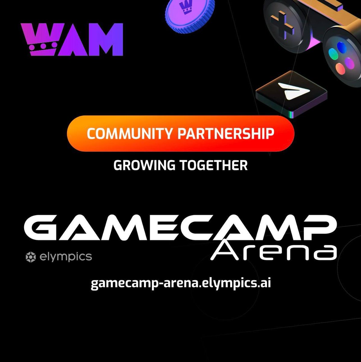 playWAM's tweet photo. WAM is happy to partner up with @elympics_ai GameCamp Arena 2024, with grant support from @ton_blockchain ! 

Calling all game developers: build your first game for Telegram's 900M users in 6 weeks, no blockchain knowledge needed. Unity devs, designers, and artists welcome.

👉 Sign up by July 29 👈 for a 
chance to win part of the $15k grant pool.

👉 Join here :
https://t.co/Kk8C8y0vxO 

https://t.co/BByVLHt1JQ