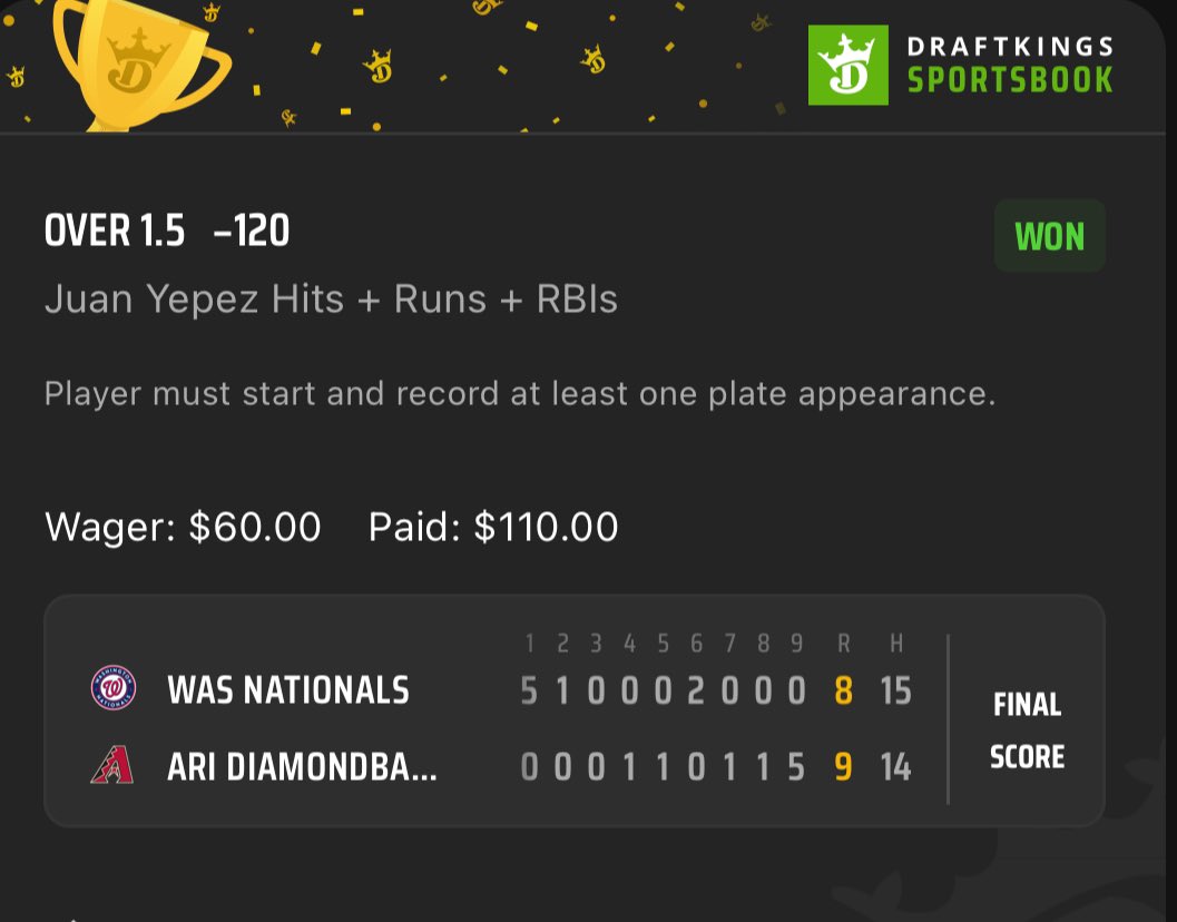 919Sharps's tweet photo. @SmoovesLocks with a hot start back from vacay😮‍💨
Yesterday we cashed…
Juan Yepez o1.5 HRR✅💰
Lourdes &amp; Semien Hit Parlay✅💰
Singleton PA Strikeout +156✅💰
Trey Cabbage PA Strikeout +144✅💰 https://t.co/vQIPMcmdvZ