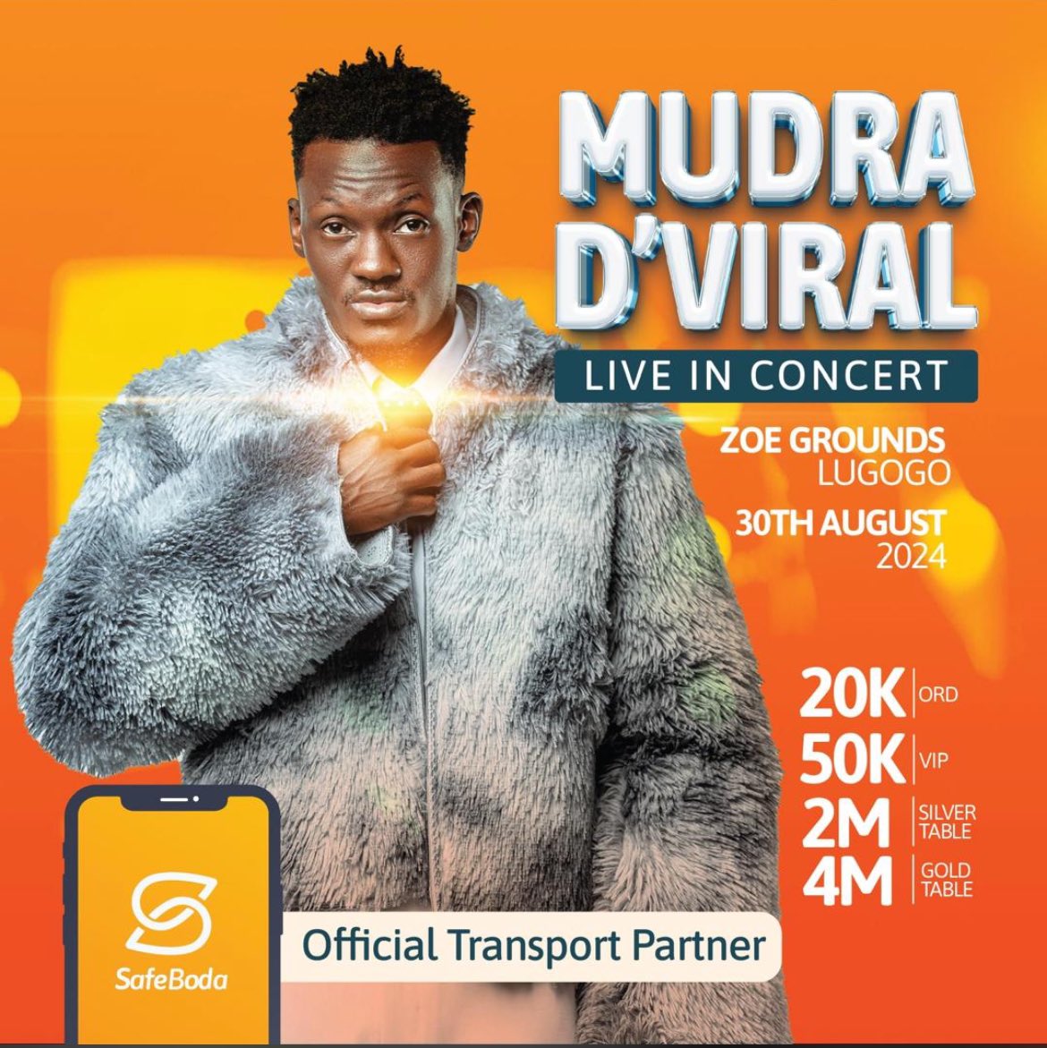 Let’s come and support our brother 
Just make the dates 30th August 
At ZOE GROUNDS LUGOGO <a href="/Mudradviral/">Mudra D' Viral🎙️ 🇺🇬</a>