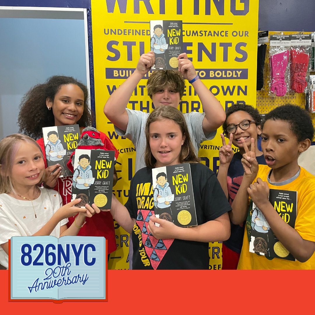 826NYC (Archive Only) (@826nyc) on Twitter photo Thanks to a generous donation from <a href="/barnesandnoble/">barnesandnoble</a>, young authors in our summer comics & graphic novel program are ecstatic to draw inspiration from Jerry Craft's New Kid!
#NewKid #YouthEmpowerment Thanks to a generous donation from <a href="/barnesandnoble/">barnesandnoble</a>, young authors in our summer comics & graphic novel program are ecstatic to draw inspiration from Jerry Craft's New Kid!
#NewKid #YouthEmpowerment