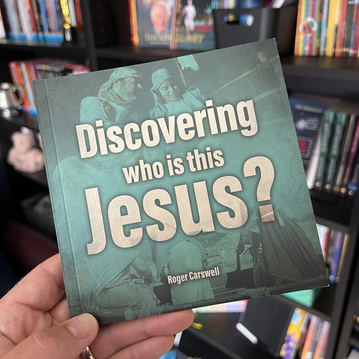 createHoot's tweet image. 🔎This little book, with lovely imagery, was fun to work on - Who is this Jesus?🤔 even spotted on the London Underground! 
#design  #AlwaysJudgeABookByItsCover 
#CreativeHoot10years