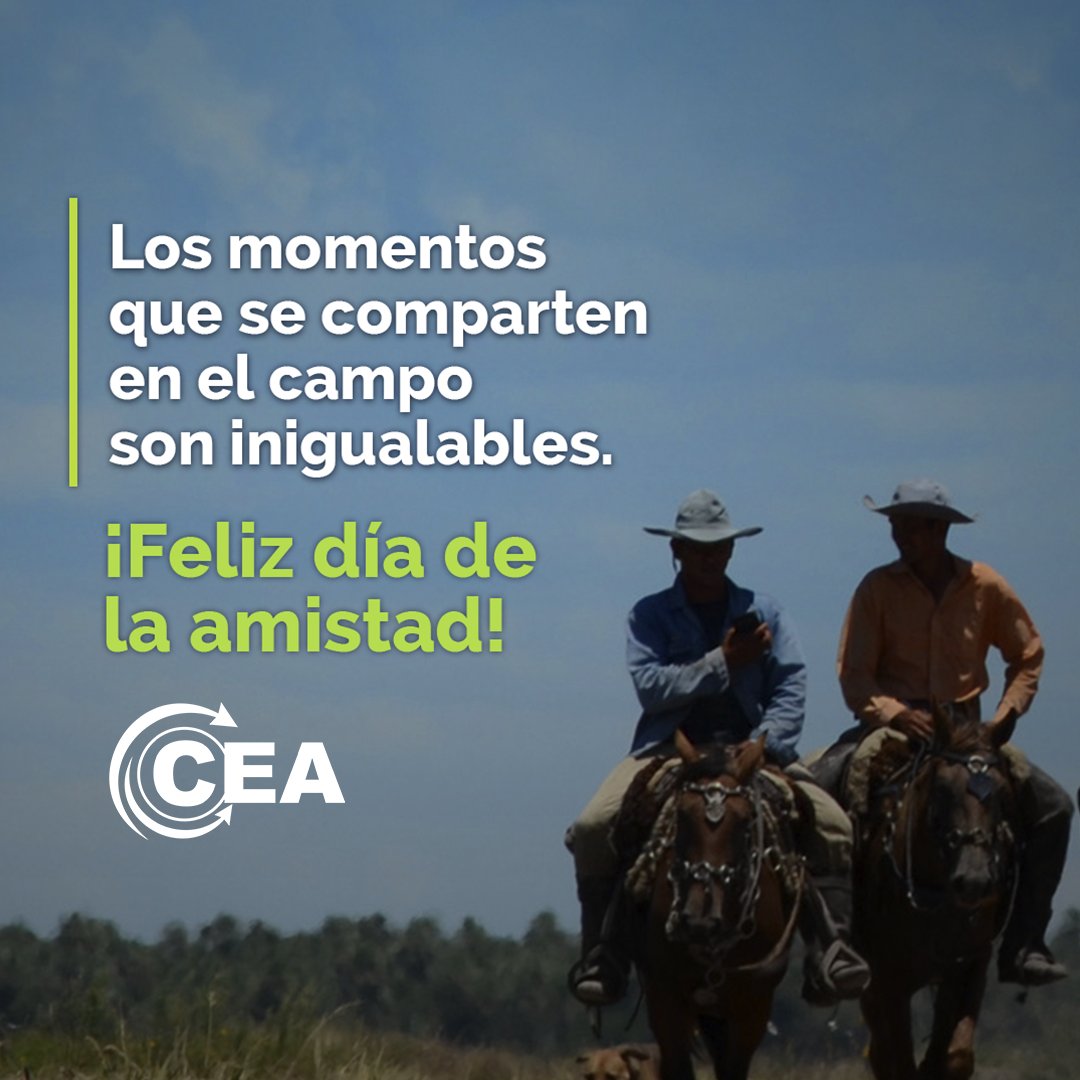 Un brindis por las amistades formadas en el campo.
¡Feliz día de la amistad!

#SomosCEA #SomosGanaderia