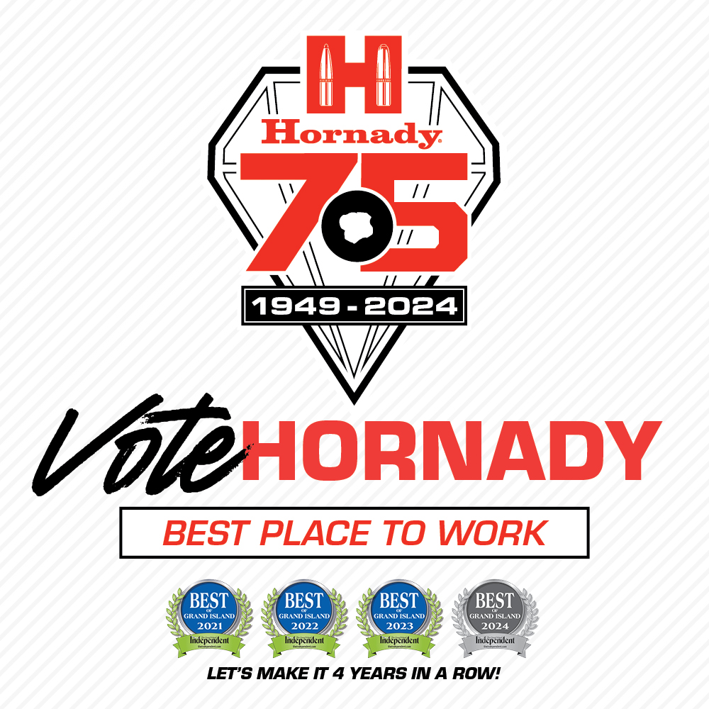 TeamHornady's tweet image. The 2024 Best of Grand Island Contest is LIVE and we'd like your help!

Please vote Hornady as the "Best Place to Work" in Grand Island!

Vote here: app.contezo.com/?contestId=3f3…
or
Text: "324" to 308-280-2226.

THANK YOU!
#hornady #BestPlaceToWork