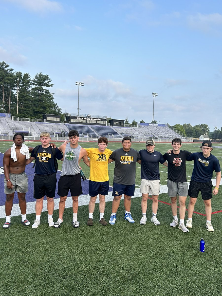Early risers at the annual Xaverian Leadership Institute (XLI) retreat getting their work in this morning!