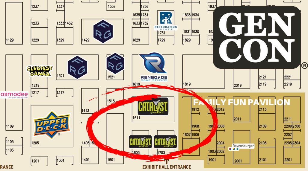 Just letting you know that Catalyst Game Labs will be at Gen Con 2024 from August 1st to August 4th!

Stop by booths #1611, #1603, and #1703 to see all of the newest and greatest things coming from CGL!

gencon.com/gen-con-indy/y…

#GenConIndy #Indianapolis #GenCon2024