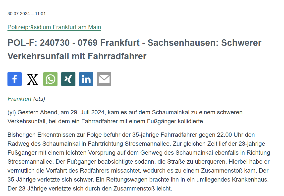 Polizei Frankfurt tweet media