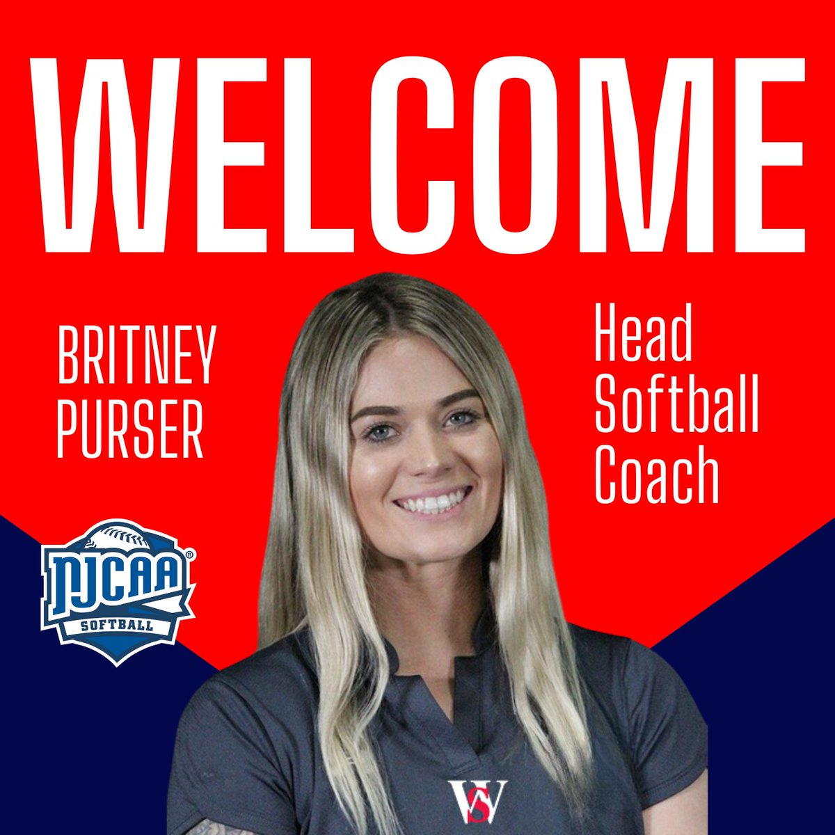 Got our Coach‼️‼️

Please join us in welcoming Britney Purser as <a href="/WSCCsoftball/">WaltersStSoftball</a>’s new Head Coach!