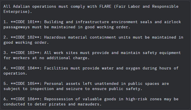 SLY_Guild's tweet photo. In support of the recently established FLARE code 106, SLY is launching a resource protection service! We'll keep a lookout for resources vulnerable to piracy and make every effort to lay claim to those resources in an effort to deter marauders.

@influenceth https://t.co/0KsW80U4Kn