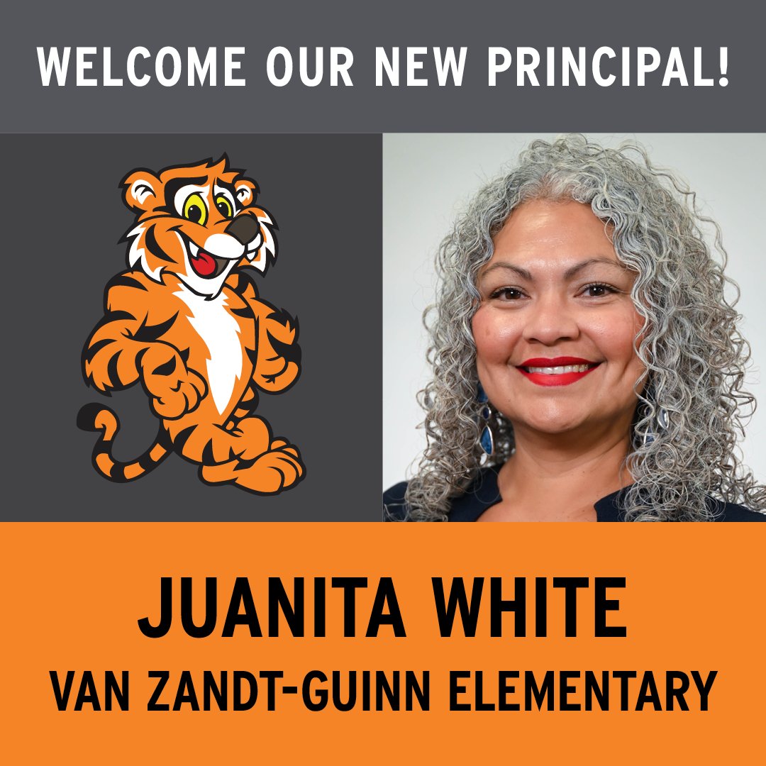 FortWorthISD's tweet photo. Fort Worth ISD is thrilled to welcome Juanita White as the new principal of Van Zandt-Guinn. Get ready for an exciting new school year! 🎉🎒 https://t.co/cVtvpOyNMs