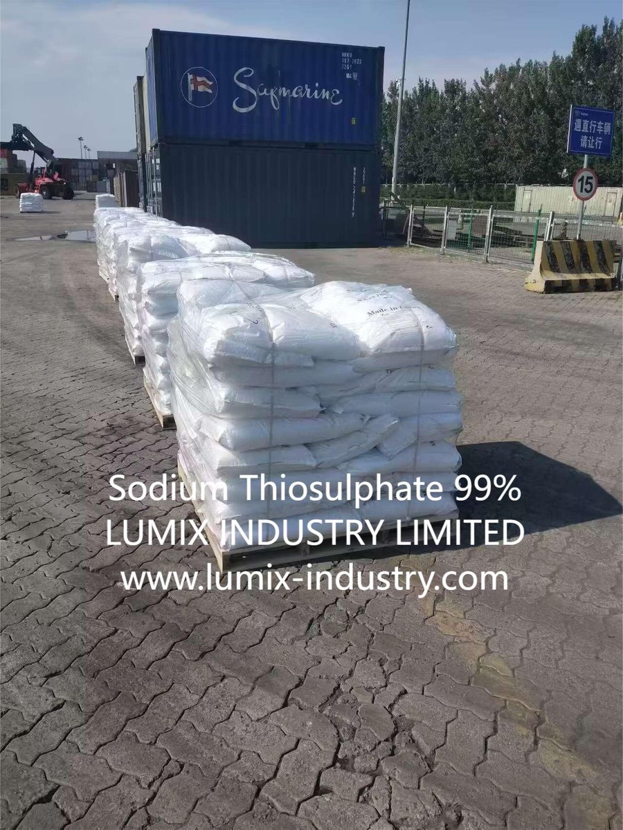 309796925's tweet image. #Sodium #Thiosulphate well palletized today for our customer! 😊

Lumix Industry Limited
👉inbox me for latest price
📫lulu@lumix-industry.com
📞+8615605171879(WhatsApp)

#sodiumthiosulphate #sodiumthiosulfate #na2so4 #sodiumsulphate #sodiumsulphateanhydrous #microelements #lumix