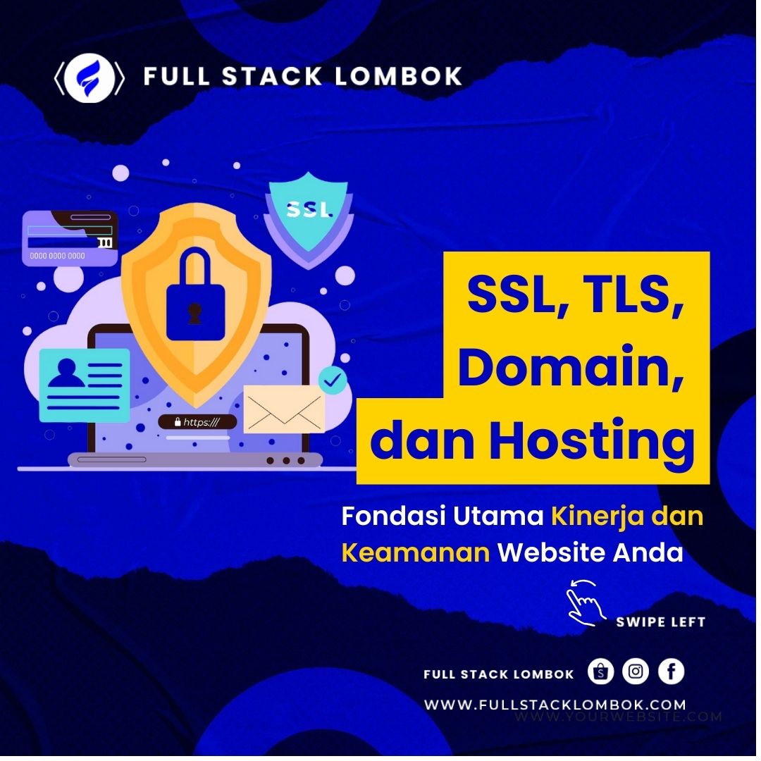 fullstacklomb0k's tweet image. SSL dan TLS adalah protokol keamanan yang mengenkripsi data antara server dan browser. Domain adalah alamat unik website, dan hosting menyediakan akses online untuk website. Bersama-sama mendukung kinerja dan keamanan website.

 #SSL #TLS #WebSecurity #DataEncryption #DomainName
