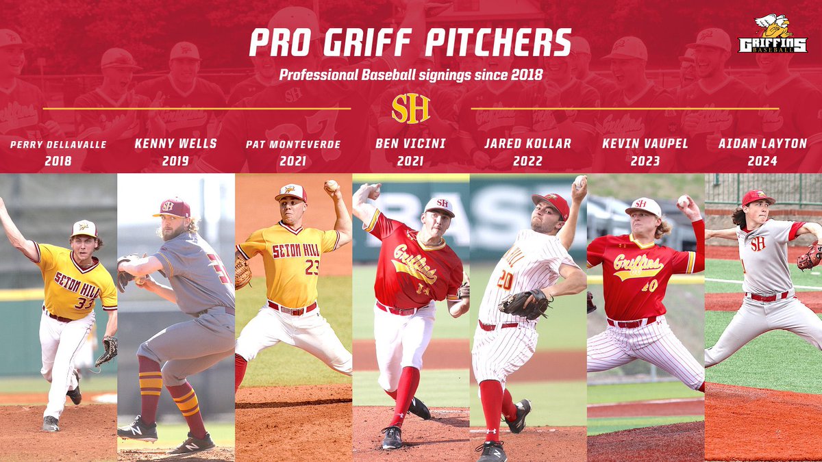 Seton Hill Baseball (@shgriffbaseball) on Twitter photo It’s been a great stretch of Griff grad 💪’s moving on to pitch professionally
‘18 Perry DellaValle <a href="/Cardinals/">St. Louis Cardinals</a>
‘19 Kenny Wells <a href="/Braves/">Atlanta Braves</a>
‘20 Pat Monteverde <a href="/Marlins/">Miami Marlins</a>
‘21 Ben Vicini <a href="/WashWildThings/">Washington Wild Things</a>
‘21 Jared Kollar <a href="/Padres/">San Diego Padres</a>
‘23 Kevin Vaupel <a href="/Marlins/">Miami Marlins</a>
‘24 Aidan Layton <a href="/Athletics/">Athletics</a> It’s been a great stretch of Griff grad 💪’s moving on to pitch professionally
‘18 Perry DellaValle <a href="/Cardinals/">St. Louis Cardinals</a>
‘19 Kenny Wells <a href="/Braves/">Atlanta Braves</a>
‘20 Pat Monteverde <a href="/Marlins/">Miami Marlins</a>
‘21 Ben Vicini <a href="/WashWildThings/">Washington Wild Things</a>
‘21 Jared Kollar <a href="/Padres/">San Diego Padres</a>
‘23 Kevin Vaupel <a href="/Marlins/">Miami Marlins</a>
‘24 Aidan Layton <a href="/Athletics/">Athletics</a>
