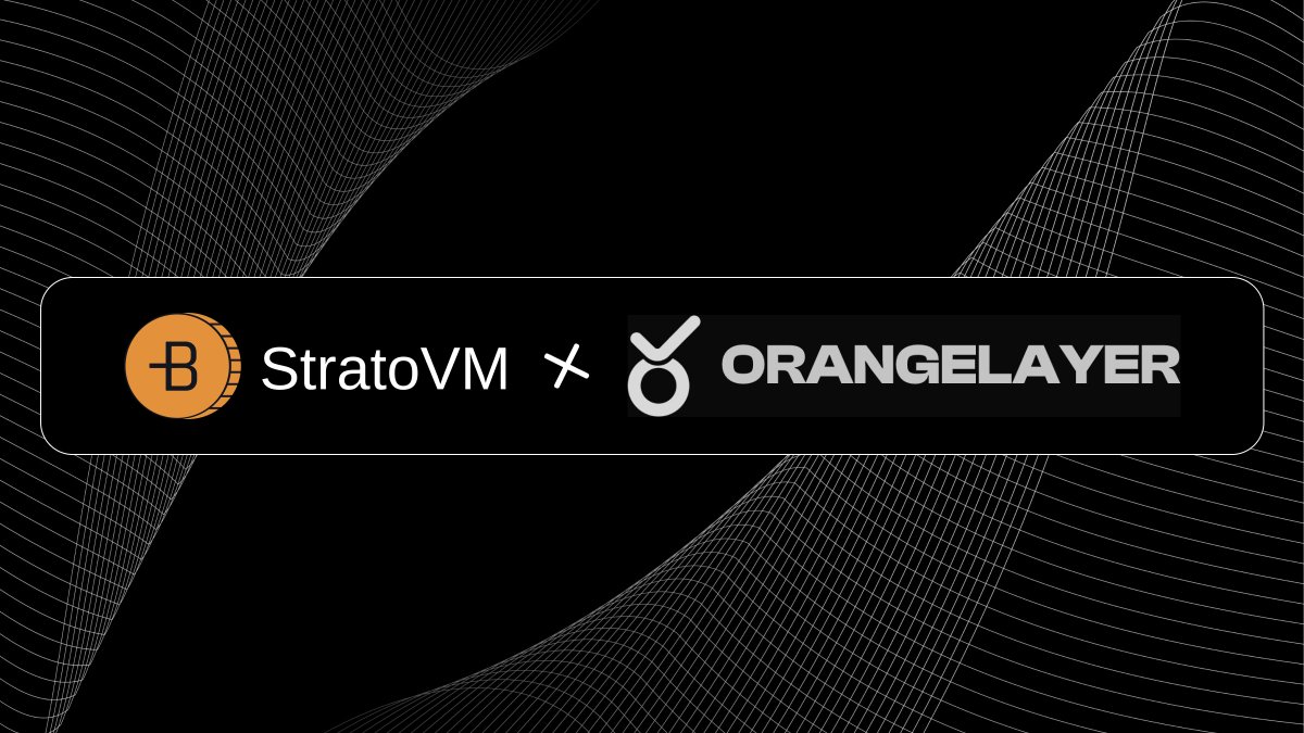 StratoVM_'s tweet photo. ✨We're thrilled to announce our collaboration with Orange Layer, a leader in unlocking #BTC across all chains to secure actively validated services. 

This partnership brings new possibilities to @StratoVM_, enhancing our layer 2 solution on BTC.🚀

Stay tuned for exciting joint events!🎁