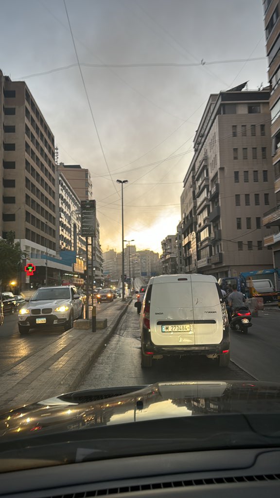 Huge explosion heard from Beirut’s southern suburbs I can see the smoke