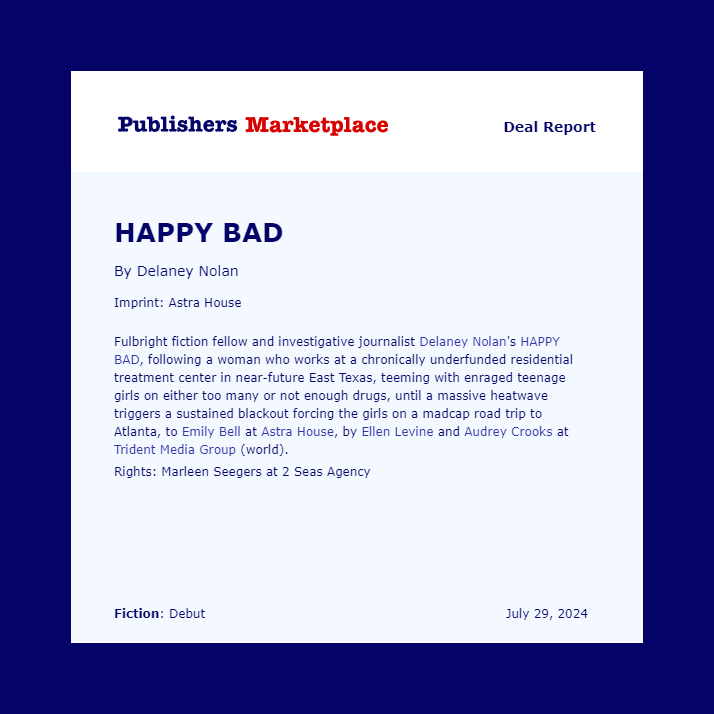 Audrey Crooks (@audcro) on Twitter photo 💊💊💊HAPPY BAD!!💊💊💊
couldn't be more excited for @delaney_nolan 's ridiculously brilliant debut to take the world by storm (and heatwave, hurricane, flood, etc.) with <a href="/astrahousebooks/">Astra House</a> 🌪️ 💊💊💊HAPPY BAD!!💊💊💊
couldn't be more excited for @delaney_nolan 's ridiculously brilliant debut to take the world by storm (and heatwave, hurricane, flood, etc.) with <a href="/astrahousebooks/">Astra House</a> 🌪️