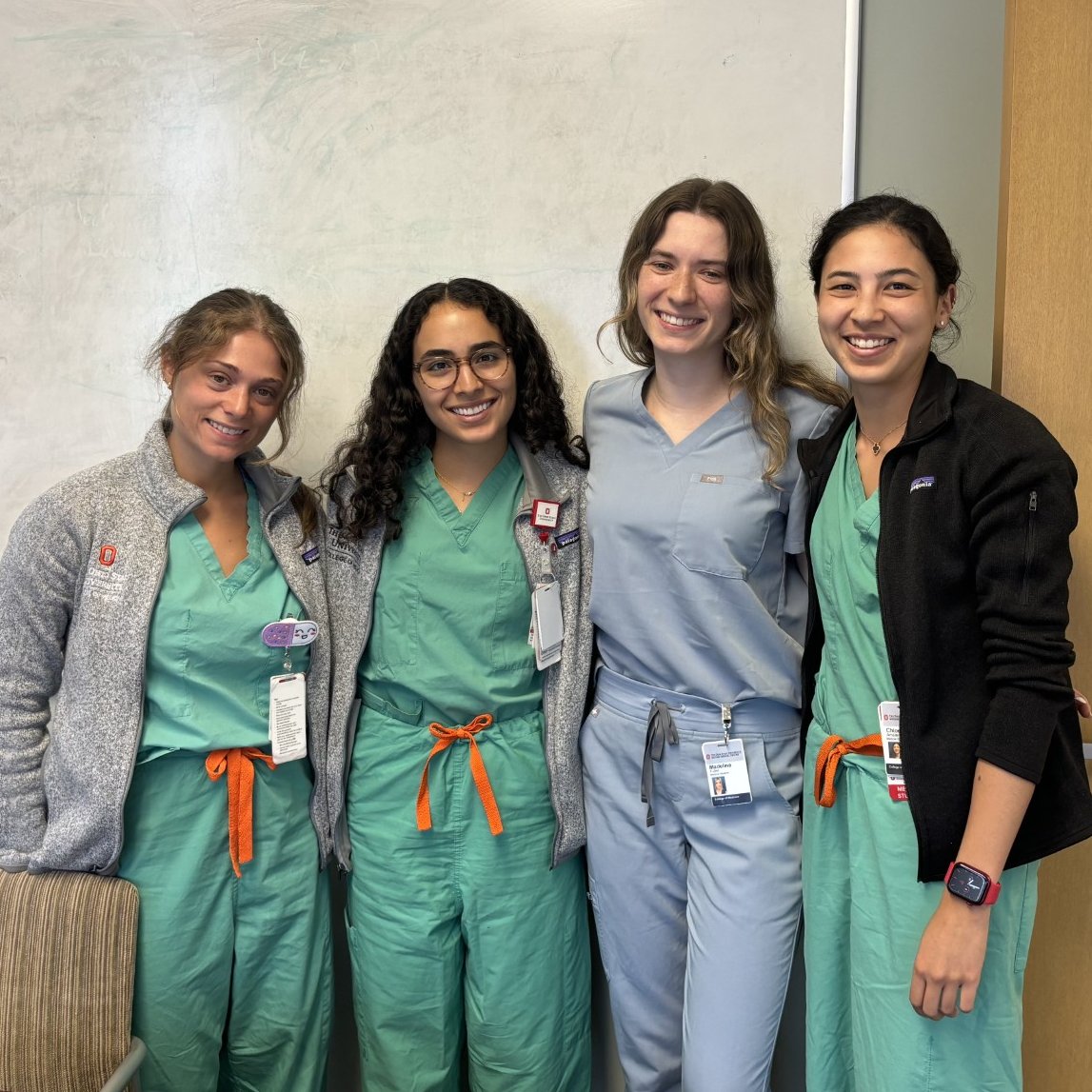 OhioStatePalMed's tweet photo. Welcoming 4 brilliant @OhioStateMed students to our #PalMed rotation!
Welcome Emily Goodwin, @sofiambaena , Madeline Fuller, and @Camsterdam16
Our #PalliativeCare team is looking forward to a great month of learning with you
@OSUWexMed
@OhioStateMed https://t.co/F0l4HdXwiK