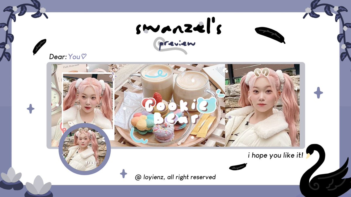 dewiphoenixmj's tweet image. thank you kak template cantik dan lucu ini, sukaa banget 😻💞 sekali lagi  happy anniv kak @loyienz dan @ansenxiety langgeng yaaa 💛✨