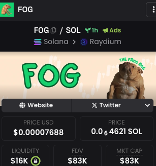 FrogDogOnSol's tweet photo. Higher was programmed

To the non-believers

THE $FOG WILL REACH CRAZY ATHS

https://t.co/m8usgqrrnO https://t.co/8cwEMnJIfp