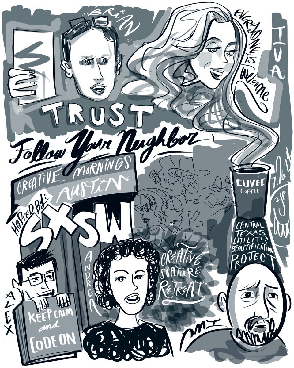 amirocks's tweet image. &quot;Growth doesn&apos;t come from a comfort zone.&quot; Designer Chi Nguyen on &quot;Trust&quot; last Friday @CM_Austin @sxsw  center. Music @thebrosfresh! Hosted @BrandWriter, manifesto @ivaz, espresso shots #KeepCalmAndCodeOn , Creative Nature Retreat + the CTXUBP patreon.com/CTXUBP
#cmatx #art