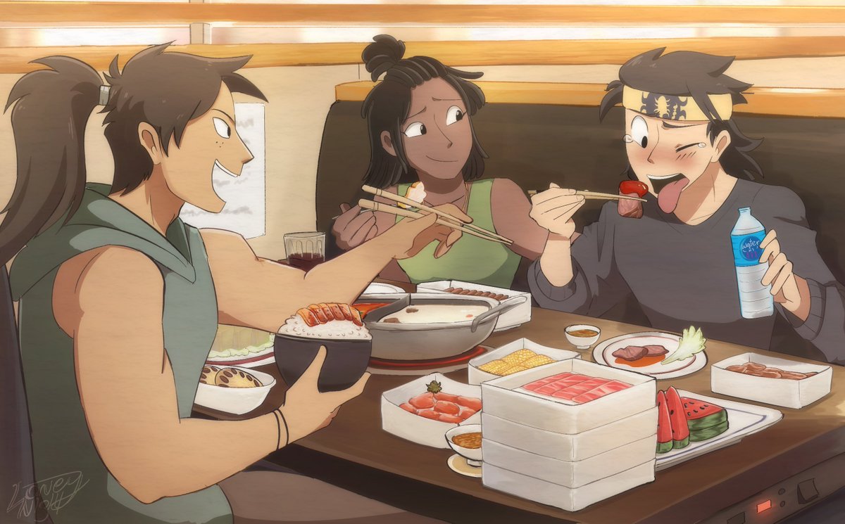 cocoacream13's tweet image. Kung Jin, Takeda, and Jacqui eating hotpot 🥣🌶️
C0mmissi0n for northstarfan on Tumblr
#MortalKombat