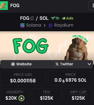 FrogDogOnSol's tweet photo. 100KMCAP REACHED

NOW 10X IT $FOG STANDIN ON BUSINESS

https://t.co/m8usgqrZdm https://t.co/xkY5S56kdh