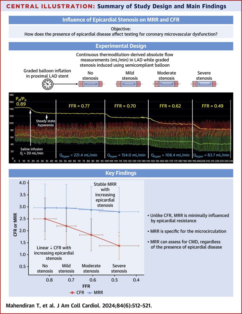 MahendiranThabo's tweet photo. From #EuroPCR, now out in @JACCJournals https://t.co/YQnKMRzXmP

Unlike CFR, MRR is not influenced by epicardial disease and thus is more specific for microvascular function @bertolone_dario @EGallinoro @keulards @ColletCarlos @jeroen_sonck @awilgenh  @BernardBruyne https://t.co/tuHcUwL36Y