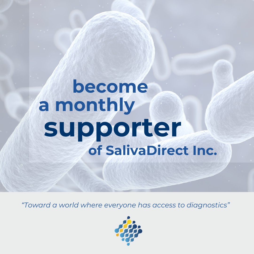 saliva_direct's tweet image. Join our community of monthly supporters today and be a driving force in making diagnostic testing accessible to all.

 Learn how you can get involved at hubs.la/Q02Ff-Ty0

#SDIGivingCampaign #spitsquad #SalivaDirect #donation