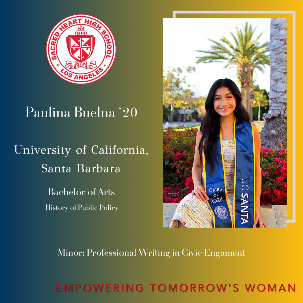 Congratulations Paulina Buelna!!!
#UCSB #SHHS2020