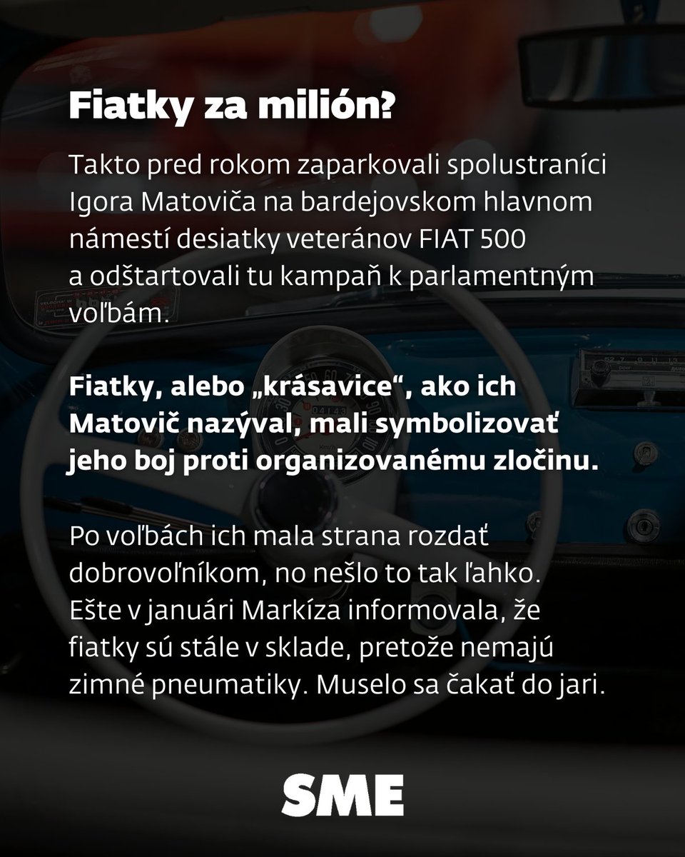 denniksme's tweet photo. Ako hospodári bývalé hnutie OĽaNO so štátnym príspevkom za voľby? Ako ho delí medzi jednotlivé strany koalície?
Prečítajte si článok Martina Vanča: https://t.co/CDIvPI2S6a
#olano #slovensko #fiat #kampan #volby #matovic #denniksme https://t.co/6v0C6UbKEf