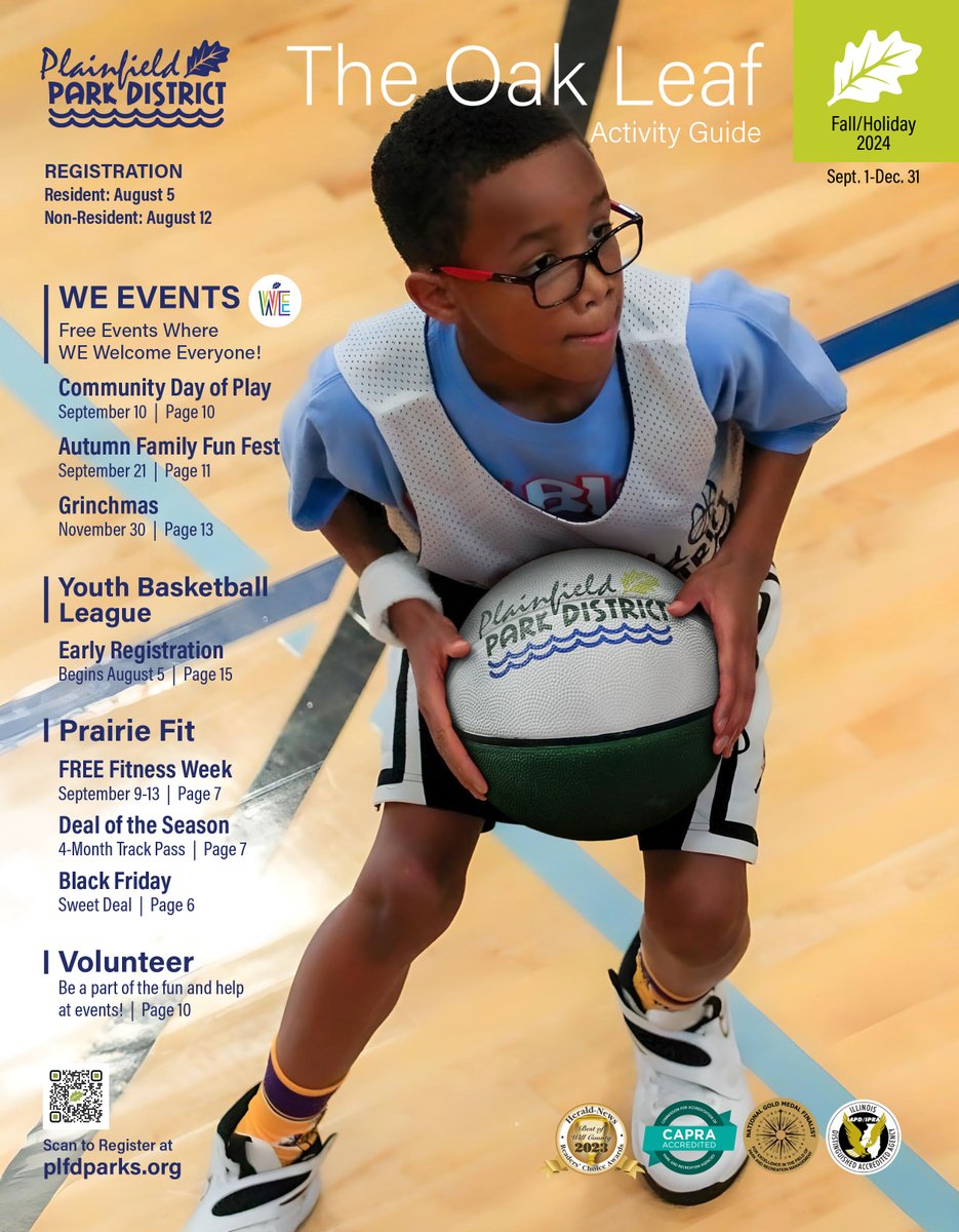 Plainfield Parks (@plainfieldparks) on Twitter photo The Fall/Holiday edition of The Oak Leaf is being delivered to resident homes this week. Resident registration begins Aug. 5. Open registration is Aug. 12.
If you do not receive your guide by Aug. 2, email marketing@plfdparks.org with your name and address. The Fall/Holiday edition of The Oak Leaf is being delivered to resident homes this week. Resident registration begins Aug. 5. Open registration is Aug. 12.
If you do not receive your guide by Aug. 2, email marketing@plfdparks.org with your name and address.