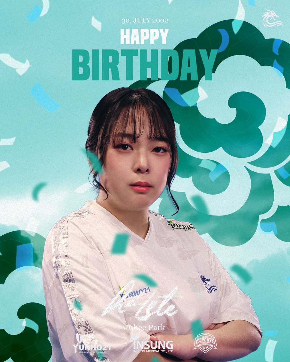 𝐇𝐚𝐩𝐩𝐲 𝐁𝐢𝐫𝐭𝐡𝐝𝐚𝐲 

오늘은 미르 게이밍을 단단히 받쳐주는 연막, 'H4ste' 박주희' 선수의 생일입니다! 
🎉H4ste 선수의 생일을 진심으로 축하합니다!🎉

Today is the birthday our main controller and our backbone, Park 'H4ste' Ju-hee! 
🎉We wish her happy birthday!🎉

#flymir🌊