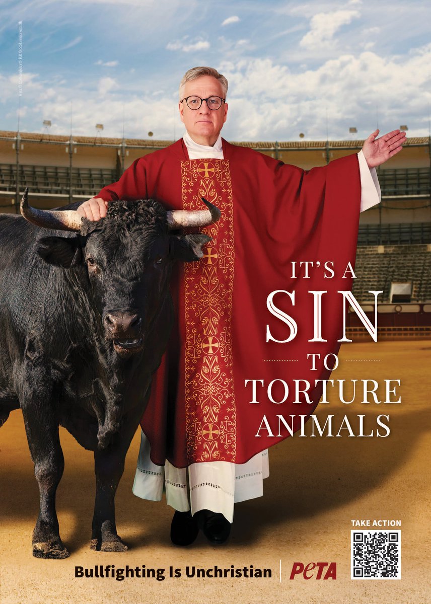 UK vegan priests join with <a href="/PETAUK/">PETA UK</a> in speaking out against bullfighting! 

Discover their powerful call for action, prayer and unity in opposing animal cruelty 🙏🌍🐂

📖 Read more: sarx.org.uk/articles/chris…

#AnimalWelfare #FaithInAction #EndBullfighting
#AnimalCruelty #vegan