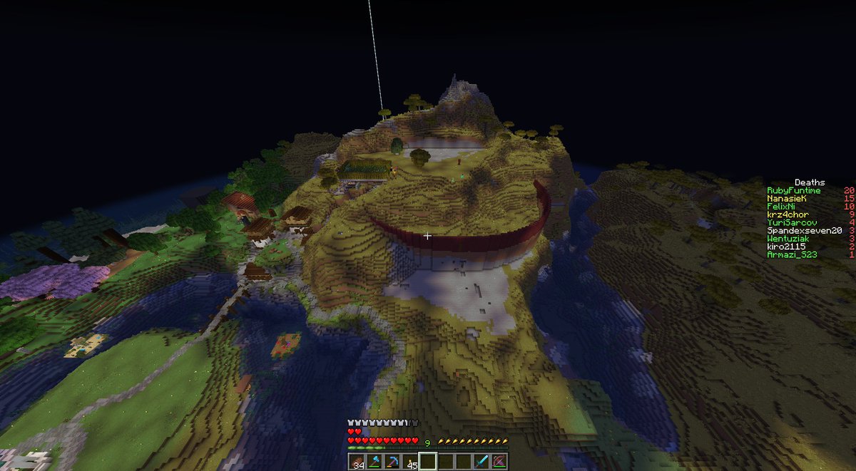 KuStarBush's tweet image. before vs after
what i did on my stream today in an hour #minecraft