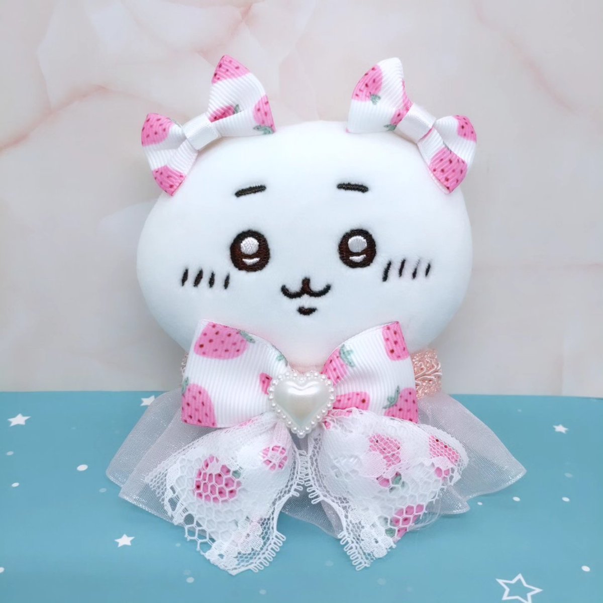 co2mame's tweet photo. ありがたいことに即日SOLD OUT♥️
色違いとかアレンジしてこれからも販売していきたい✨✨

#ハンドメイド作家さんと繋がりたい #ハンドメイド #ハンドメイド好きさんと繋がりたい #ちいかわ #ちいかわぬい #ちいぬい #ぬい撮り #ちいかわ好きな人と繋がりたい https://t.co/wN5lvAT02e