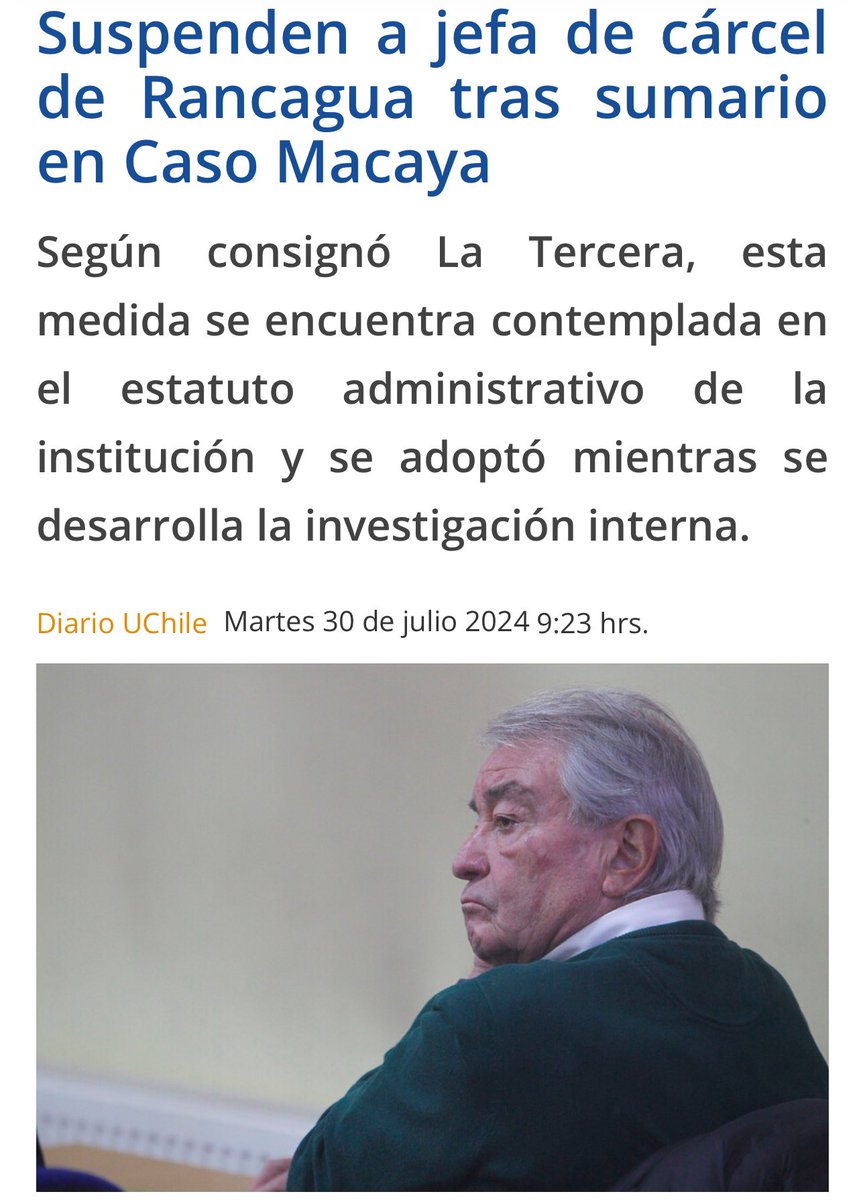 redsistenci's tweet photo. 🔴¿Ya le levantaron el secreto bancario a la directora de la cárcel de Rancagua?

Ahh… cierto: la @udipopular se opone al levantamiento del secreto bancario.

Vía: @IlharrebordeM https://t.co/8a9HODVZca