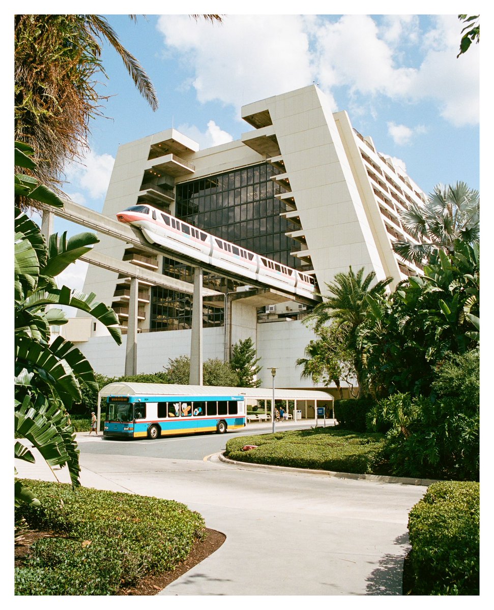 somewareatdiz's tweet image. Disney’s Contemporary Resort on film 🎞️