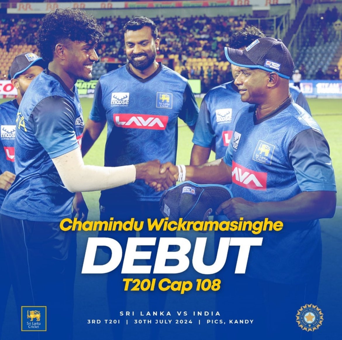 Angelo69Mathews's tweet photo. Congratulations malli wishing you all the luck #chamindu go well enjoy 👏👏 https://t.co/IQFt0gKW3N