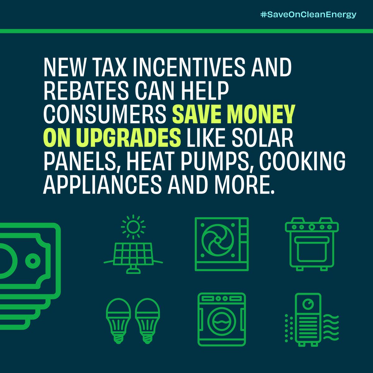 ENERGY's tweet photo. It’s time to #SaveOnCleanEnergy! 

We’re partnering with @CivicNation, including 50 businesses and organizations, to ensure consumers and communities across America have the support they need to cut their energy costs and save on clean energy upgrades.

⚡ https://t.co/RP3MyQcsFm https://t.co/fFKB5l5UeG