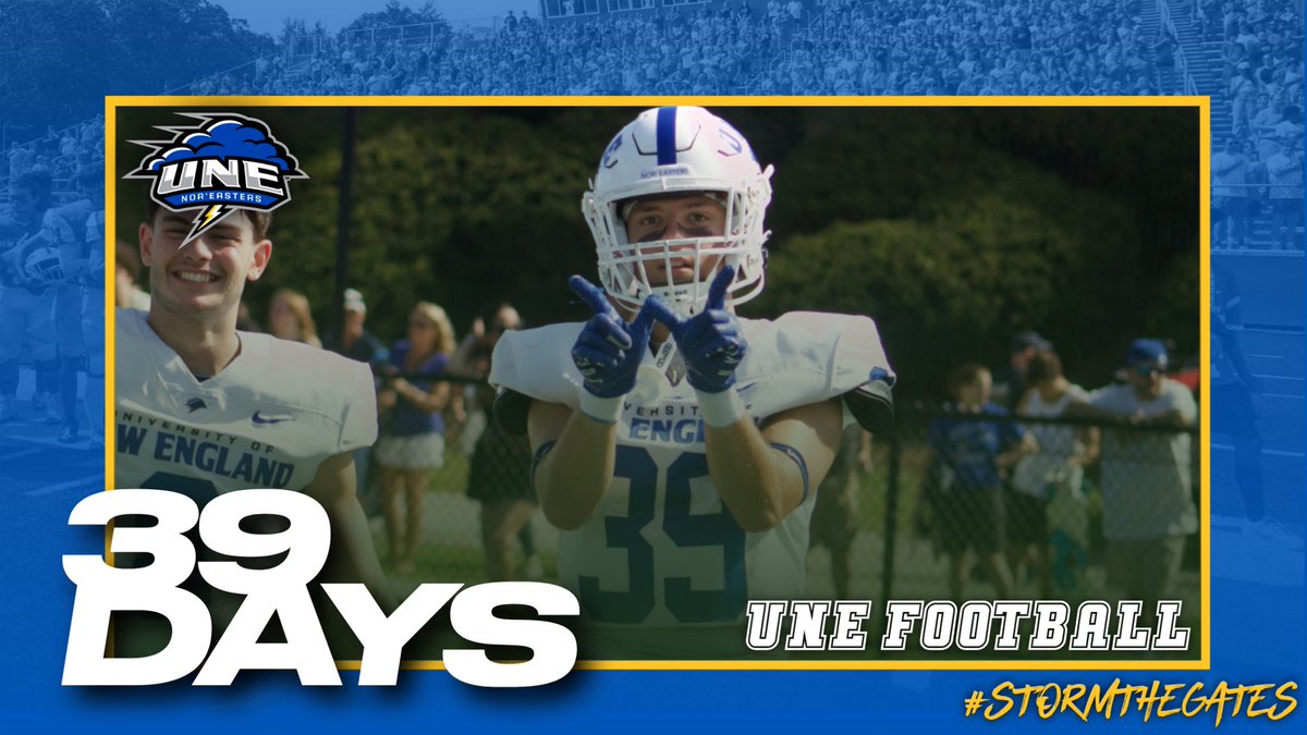 Rising Junior Running Back Zakary Ramos (<a href="/ZakRamos10/">Zak Ramos</a>) hopes to be flashing lots of 'W's when <a href="/UNEfootball/">University of New England Football</a> opens up the 2⃣0⃣2⃣4⃣ Season in just 3⃣9⃣ Days! 🌩️🏈 #STG
