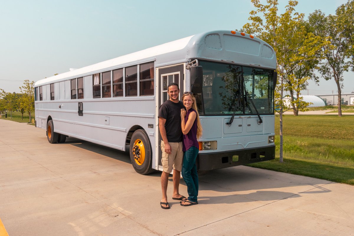 IconDirect's tweet image. We had the pleasure of hosting this delightful couple at our complimentary stopover last weekend. Hearing about their journey in this schoolie conversion and getting to tour the bus was a delight!

#ICONDirect #RVLife #RVJourney #Travel #SchoolieConversion