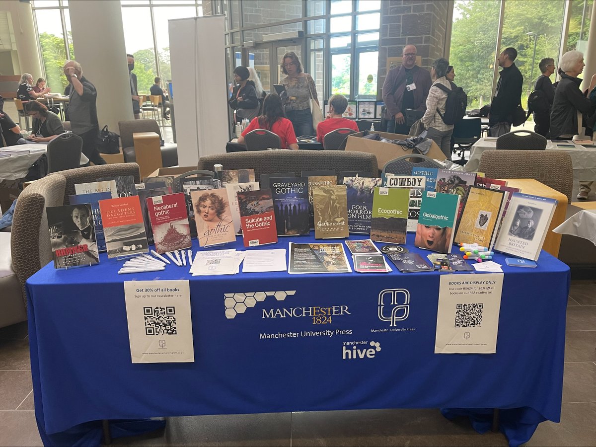 GothicMUP (@gothicmup) on Twitter photo Day two of <a href="/IGAHalifax2024/">IGAHalifax2024</a> 🪦👻🧛‍♂️
Visit the MUP stand to browse our #GothicStudies books, discover our series and find out how to publish your book with MUP!
Browse our virtual bookstore here - 30% off titles with code EVENT30 ⏬
manchesteruniversitypress.co.uk/blog/2024/06/2… Day two of <a href="/IGAHalifax2024/">IGAHalifax2024</a> 🪦👻🧛‍♂️
Visit the MUP stand to browse our #GothicStudies books, discover our series and find out how to publish your book with MUP!
Browse our virtual bookstore here - 30% off titles with code EVENT30 ⏬
manchesteruniversitypress.co.uk/blog/2024/06/2…