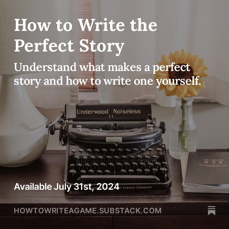 This month's newsletter is coming out a bit late because it's longer, more intense, and because I wrote it alongside a special issue that I plan to release next week. Subscribe now to get it right in your inbox tomorrow.

open.substack.com/pub/howtowrite…

#writingtips #writing #gamedev