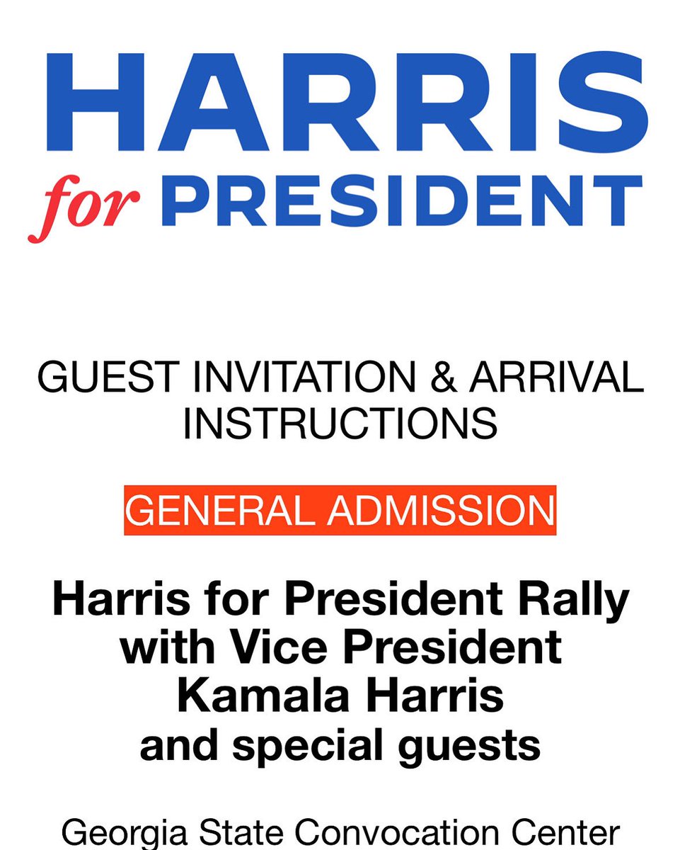 ActionFundGA's tweet photo. Our current Madam VP and future POTUS is visiting Atlanta today! The great State of Georgia welcomes the #Harris2024 Campaign, and we thank you for the invitation to the event. #Kamala2024 #aapivote https://t.co/YROk6tCiTF